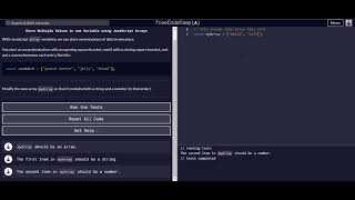 Store Multiple Values in one Variable using JavaScript Arrays #freecodecamp #javascript #array