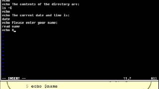Unix Shell Scripting tutorial for beginners Basic Script Part 3