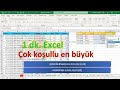 excel 1 dakika Çok koşullu maksimum minimum