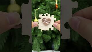 Christmas Puzzle We Make A Family | Personalized 2-Layered Wooden Ornament