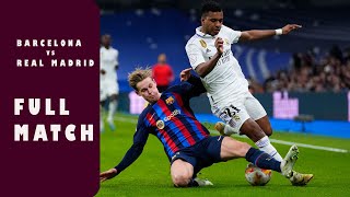 Real Madrid (1-3) Barcelona Full Match - Spanish Super Copa Final 15/01/23 - English Commentary