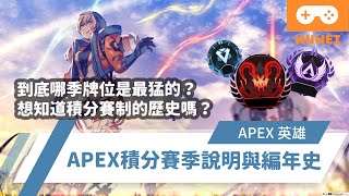 【WuWei】《Apex阿為幹古》 -到底哪季牌位是最猛的？想知道積分賽制的歷史嘛？APEX積分賽季說明與編年史！ (內嵌中文字幕!!)