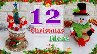 12 Easy Affordable Christmas Decoration ideas from Jute | DIY Christmas craft idea🎄504