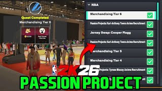 NBA 2k26 How to COMPLETE PASSION PROJECTS (STEP BY STEP GUIDE)