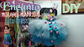 How to make Encanto MIRABEL MADRIGAL Dress || Encanto MIRABEL MADRIGAL Tutu Dress || DIY