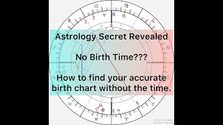 ASTROLOGY SECRET REVEALED!!! NO BIRTH TIME? HOW TO FIND your accurate BIRTH CHART without the time.