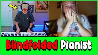 Pianist goes on Omegle BLINDFOLDED...