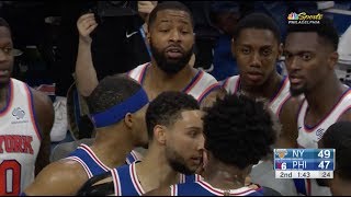 Marcus Morris Threw Down Joel Embiid They Both Got In Each Other's Face