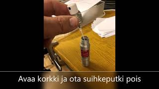 Siclair annostelijan käyttö on helppoa