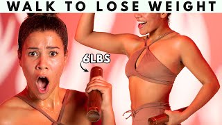 1 MILE SWEATY INTENSE ARMS & ABS | Walking Exercises for Weight Loss