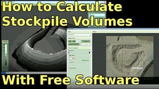 How to Calculate Stockpile Volumes with Free Software