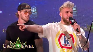 Logan Paul’s brother Jake Paul will have his back at WWE Crown Jewel