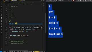 🎯 Learn How to Create a Right-Angled Triangle Pattern with HTML & JavaScript!