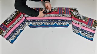 Kullanılmayan Şaldan Elbise Kesimi Dikimi | Dress making