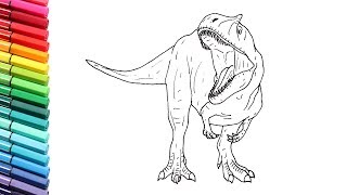 Drawing and Coloring the Metriacanthosaurus Jurassic World Evolution Dinosaurs - Color Pages