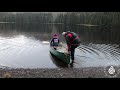 launching and landing an open canoe