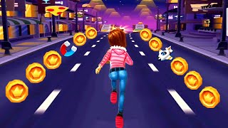 Subway Princess Runner Game : NIGHT MODE Run | Android/iOS Gameplay HD