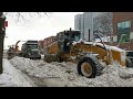 Contant C-1016B & Volvo G740B Snow fighter at work in Montreal