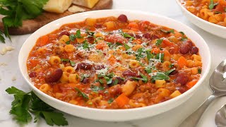 Pasta Fagioli Soup | Hearty & Nutritious Fall Recipes