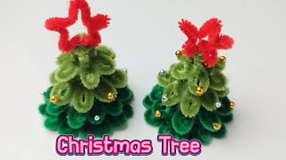 สอนทำต้นคริสต์มาส จากลวดกำมะหยี่ l Christmas Tree