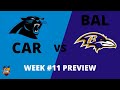 Carolina Panthers vs Baltimore Ravens Week 11 Preview - 2FansInTheStands