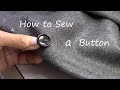 How to sew a button on a jacket