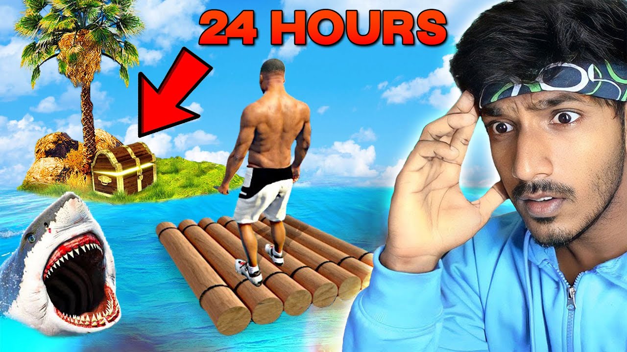 Surviving 24 Hours In A Island Youtube