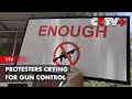 Protesters Crying for Gun Control Amid Gun Lobby Nra Convention