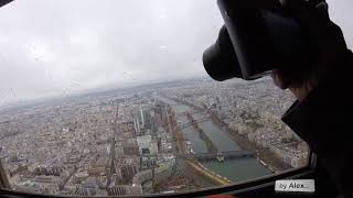 FRANCE PARIS - Eiffel Tower Elevator Ride 2018 December (part two)