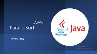 #java8 Parallel Array Sorting - Java8Features #java8 #parallelArraySort #java #lovetolearn #java8