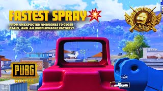 Insane Fast Spray with the P90! 🔥 In Epic Solo vs Squad Domination🎮 Match