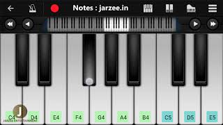 Pardesi Pardesi Jana Nahi Mobile Piano Tutorial | Jarzee Entertainment