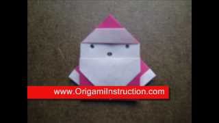 Origami Easy Santa