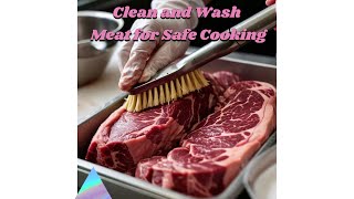 How to Properly Clean and Wash Meat for Safe Cooking/Steps to Clean and Wash Meat Safely