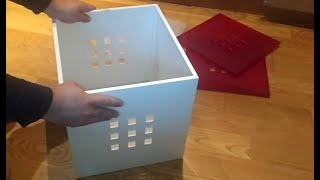 Assembly and dismantle Lekman Ikea cube box