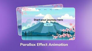 Parallax Scrolling Effect Animation | HTML, CSS & JavaScript Tutorial