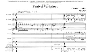 [USAFA Band] Festival Variations - Claude T. Smith (for concert band)