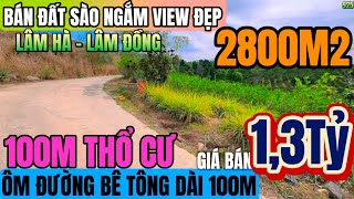 🔴Bán đất sào ngắm view đẹp 2785m2 bám đường bê tông dài 100m bao 100m thổ cư Lh : 0379.590.939