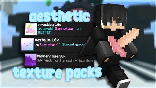 bedwars with aesthetic texture packs (solo bedwars commentary)