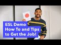 ESL China Demo Class - How To Do It and Tips to Get the Job!