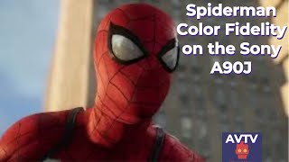 Spiderman Color Fidelity on the Sony A90J