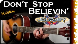 DON'T STOP BELIEVIN' 🎤 - Journey / GUITAR Cover / MusikMan N°107