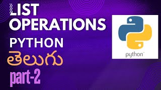 list operations in python in telugu|append|extend|insert(best video)