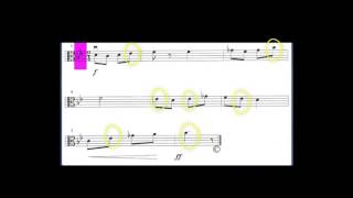 Viola Sight-reading exercise with accidentals