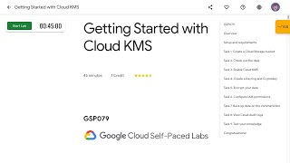 Getting Started with Cloud KMS GSP079