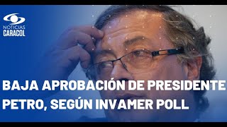 Invamer Poll: desaprobación de presidente Gustavo Petro aumentó y se ubicó en 61%