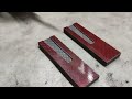 wootz steel from tool bits making a chopping knife