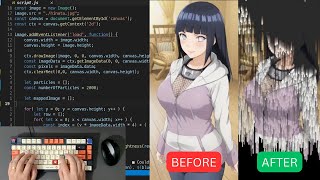 ASMR Programming - Rain Particle Effect Using Javascript - No Talking