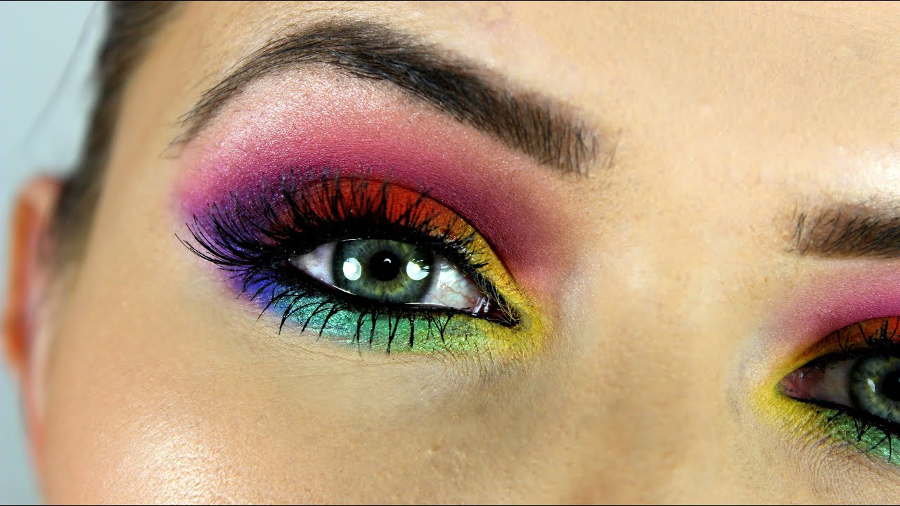 Rainbow Eye Makeup Tutorial Saubhaya Makeup