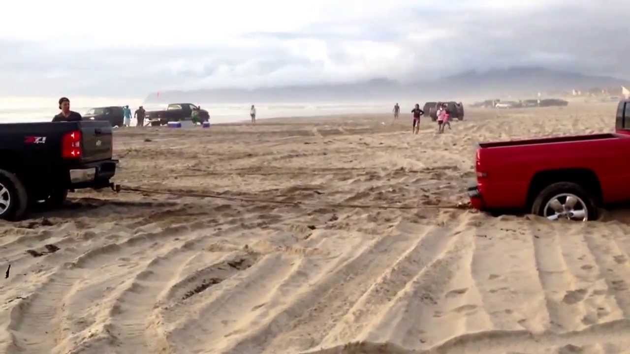 Dodge Ram Stuck At The Beach. - YouTube